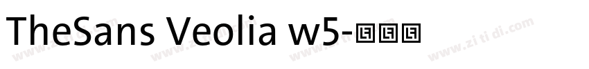 TheSans Veolia w5字体转换